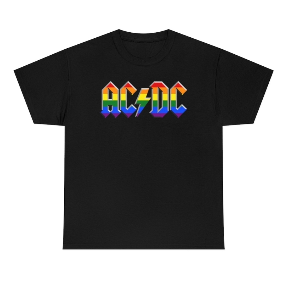 ACDC Pride Logo Adult Unisex Short Sleeve T-Shirt Size Medium